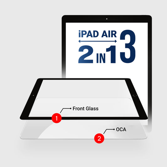 iPad Air 2 (3in1) Glass + Digitizer With OCA Pre-Installed (Black)