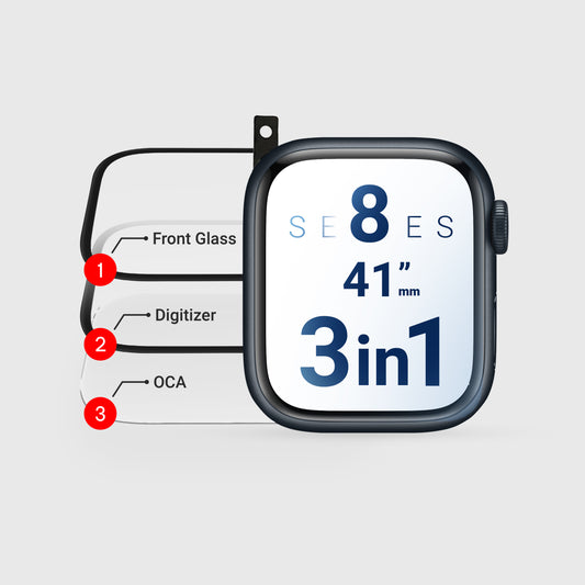 Apple Watch Series 7/ Series 8 (3in1) Glass + Digitizer with OCA Pre-Installed 41MM (Premium)
