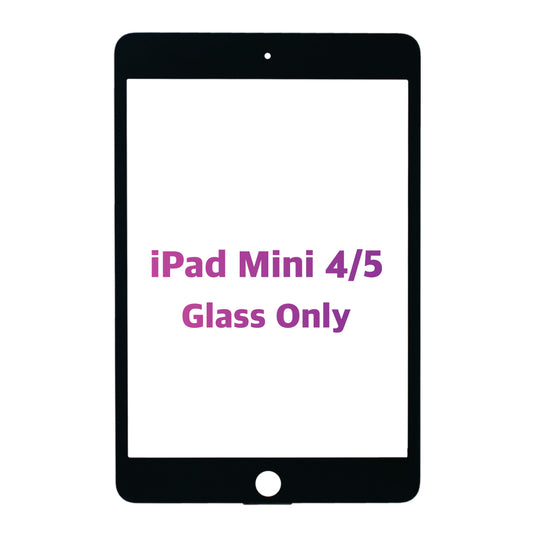 iPad Mini 4/5 Glass Only (Black)