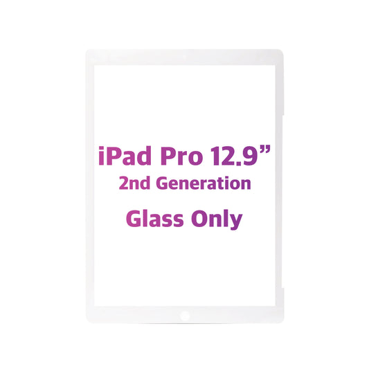 iPad Pro 12.9" 2nd Generation Glass Only (White) (Premium)