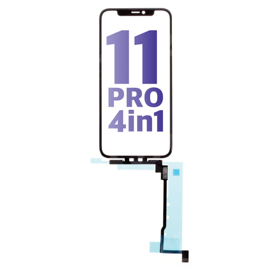 iPhone 11 Pro (4in1) Glass + OCA + Digitizer + Frame with Adhesive Pre-Installed