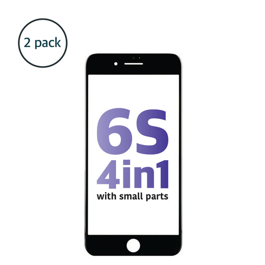 iPhone 6S (4in1)  Glass + Frame + OCA + Polarizer with Small Parts (Black)