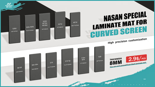 NASAN Samsung Edge Soft Black Lamination Mould/Sponge Set