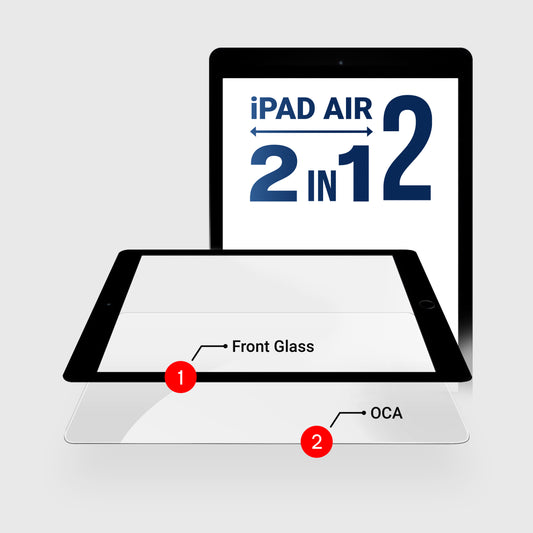 iPad Air 2 (2in1) Glass + OCA Pre-Installed (Black)