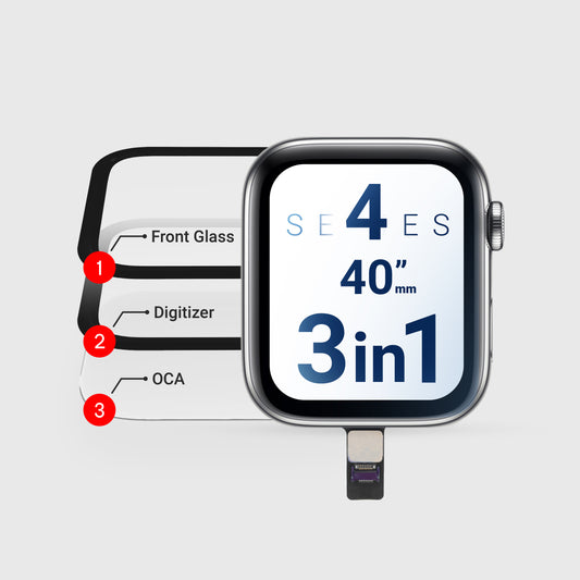Apple Watch Series 4 (3in1) Glass + Digitizer with OCA Pre-Installed 40MM (Premium)