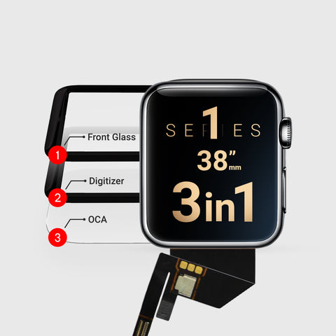 Apple Watch Series 1 (3in1) Glass with Digitizer 38MM (Premium)