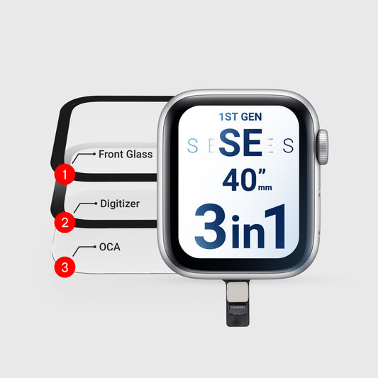 Apple Watch Series 5/SE1/SE2 (3in1) Glass + Digitizer With OCA Pre-Installed 40MM (Premium)