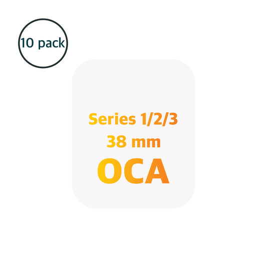OCA Film for Apple Watch (38mm) Compatible with Series 1/2/3 (Pack of 10)
