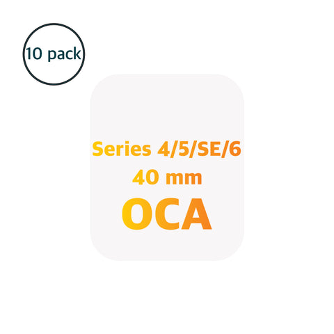 OCA Film Apple Watch (40mm) Compatible with Series 4/5/6/SE (Pack of 10)
