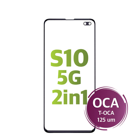 Samsung Galaxy S10 5G (2in1) Premium Glass with OCA (125 UM) (NASAN)