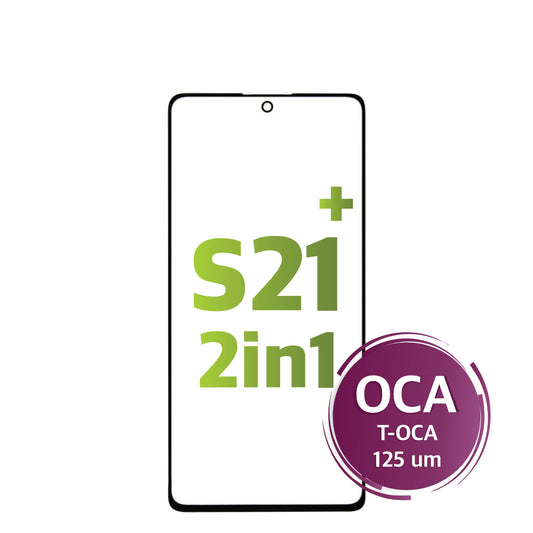 Samsung S21 Plus (2in1) Premium Glass With OCA (125UM T-OCA) (NASAN)