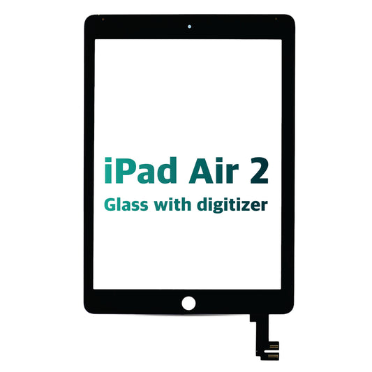 iPad Air 2 Glass with Digitizer (Black)