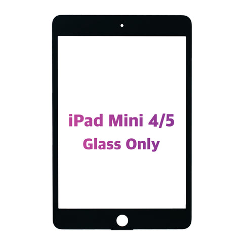 iPad Mini 4/5 Glass Only (Black)