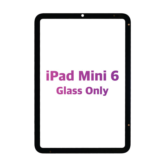 iPad Mini 6 Glass Only (Premium) (Black)
