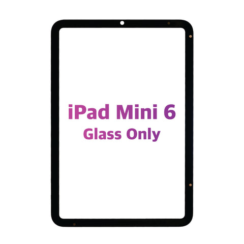 iPad Mini 6 Glass Only (Premium) (Black)