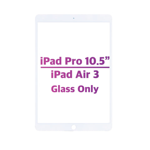 iPad Pro 10.5"/Air 3 Glass Only (White)