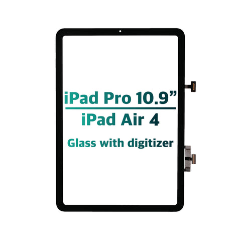 iPad 10.9"/Air 4/Air 5 Glass with Digitizer Only (Black)