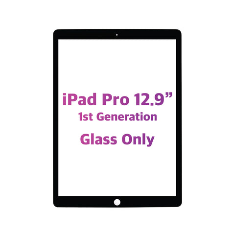 iPad Pro 12.9" 1st 2018 Generation Glass Only (Black) (Premium)