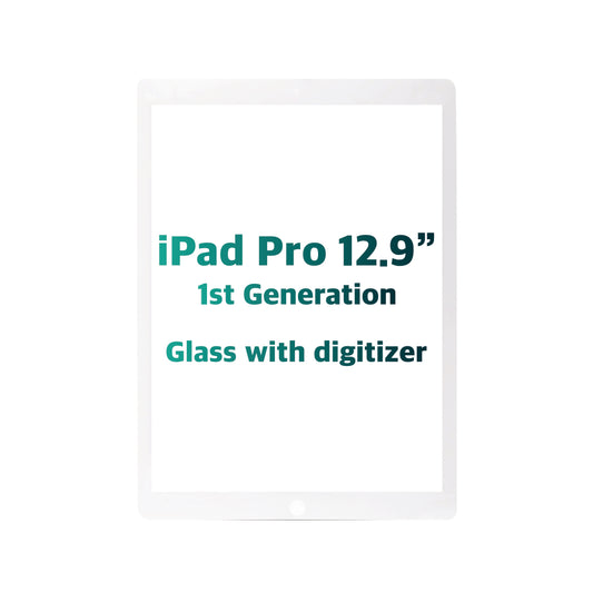 iPad Pro 12.9" 1st Generation Glass with Digitizer (White) (Premium)