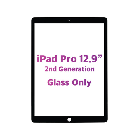 iPad Pro 12.9" 2nd Generation Glass Only (Black) (Premium)