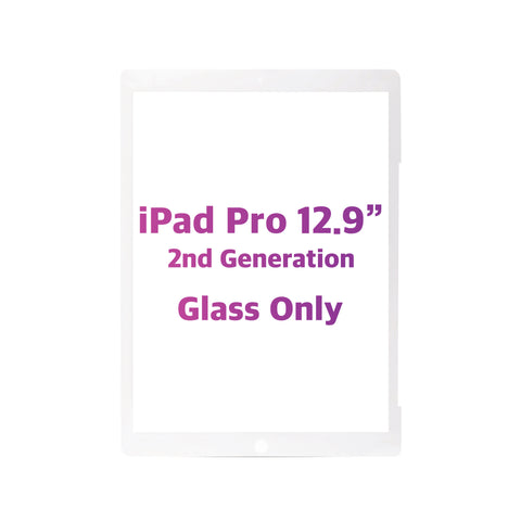 iPad Pro 12.9" 2nd Generation Glass Only (White) (Premium)