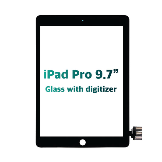 iPad Pro 9.7" Glass with Digitizer (Black) (Premium)