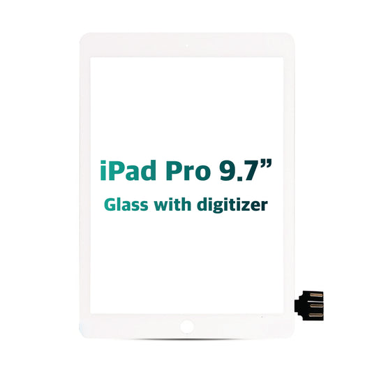 iPad Pro 9.7" Glass with Digitizer (White) (Premium)